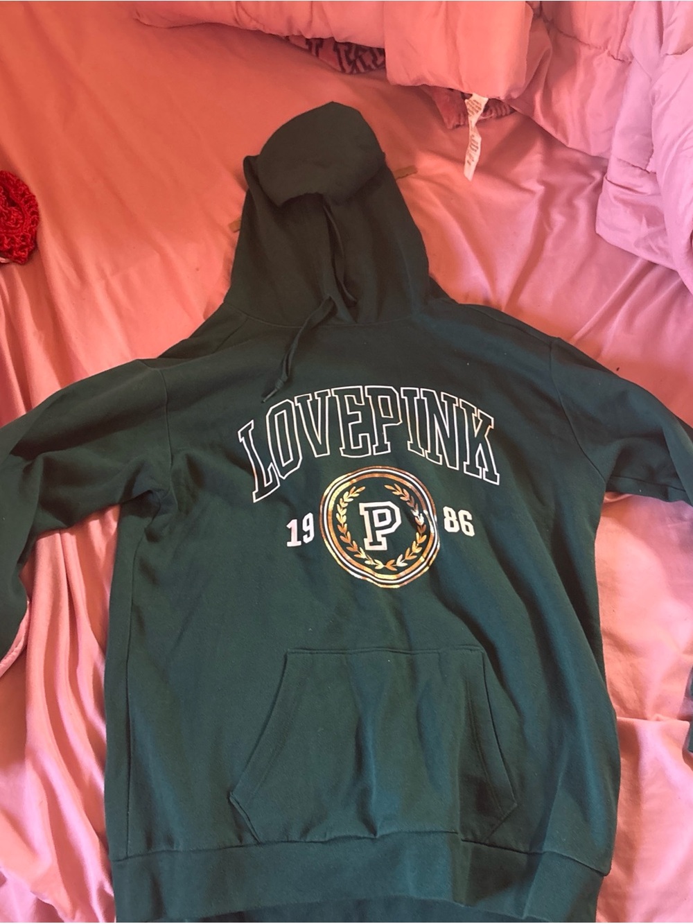 PINK Victoria's Secret Forest Green Hoodie